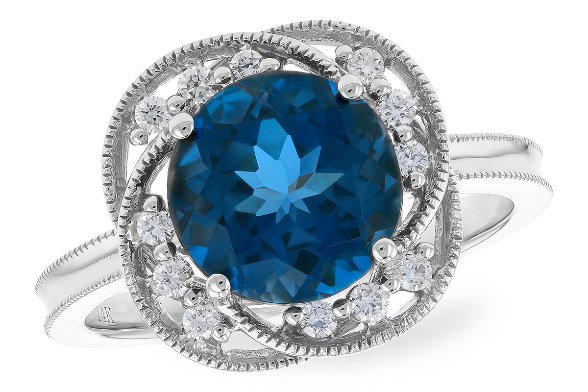 L301-48621: LDS RG 2.90 LONDON BLUE TOPAZ 3.05 TGW (9MM LBT)