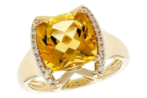 L301-50449: LDS RG 3.74 CITRINE 3.85 TGW (10MM CUSHION)