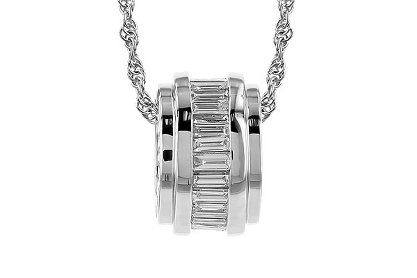L301-54021: NECKLACE .46 TW BAGUETTE