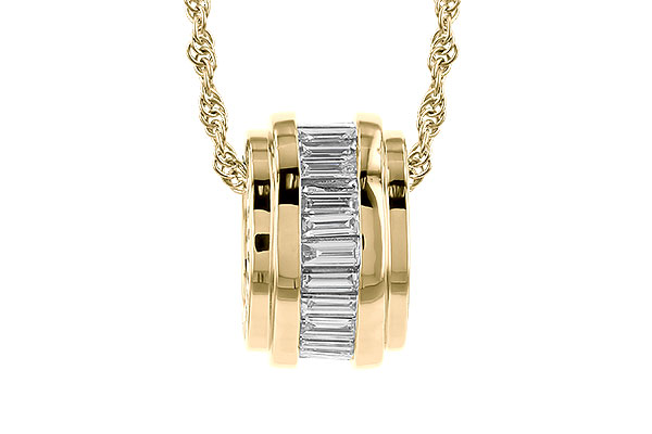 L301-54021: NECKLACE .46 TW BAGUETTE