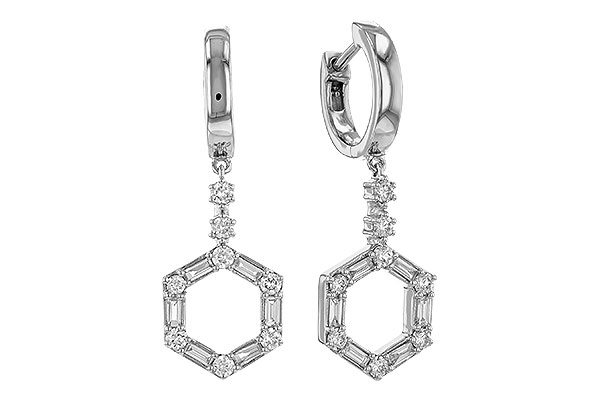 L302-37658: EARRINGS .23 BAG .60 TW