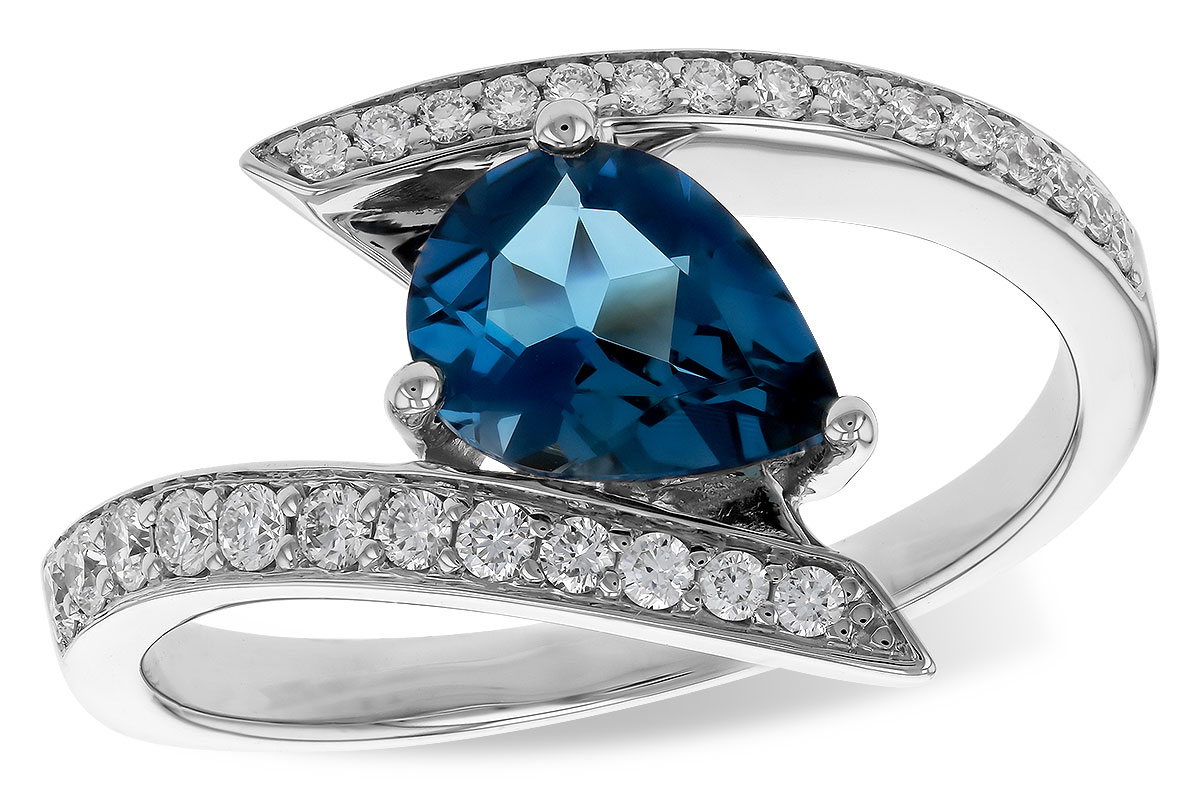 L302-37667: LDS RG 1.04 LONDON BLUE TOPAZ 1.28 TGW (8x6MM)