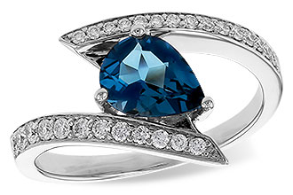 L302-37667: LDS RG 1.04 LONDON BLUE TOPAZ 1.28 TGW (8x6MM)