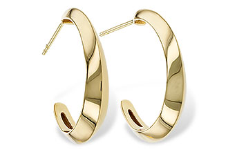 L302-38585: GOLD EARRINGS (25MM)