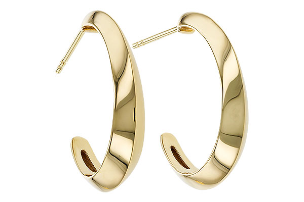 L302-38585: GOLD EARRINGS (25MM)