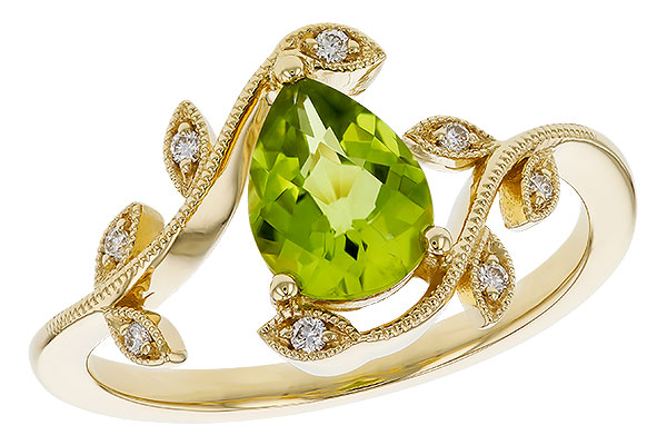L302-38612: LDS RG 1.16 PERIDOT 1.22 TGW (8x6MM PER)