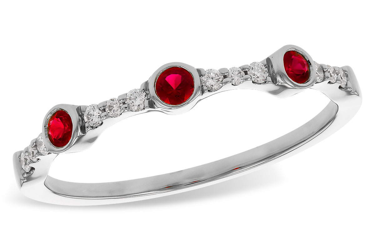 L302-39503: LDS WED RG .15 RUBY .24 TGW