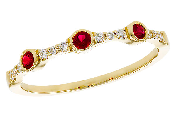 L302-39503: LDS WED RG .15 RUBY .24 TGW