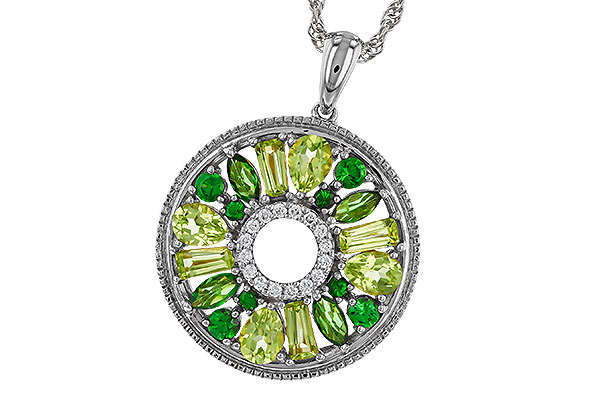 L302-40403: NECKLACE 1.47 SEMI-PREC (PER & GR.GT) 1.52 TGW