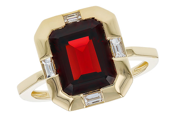 L302-40421: LDS RG 3.65 GARNET 3.82 TGW (10x8MM GAR)