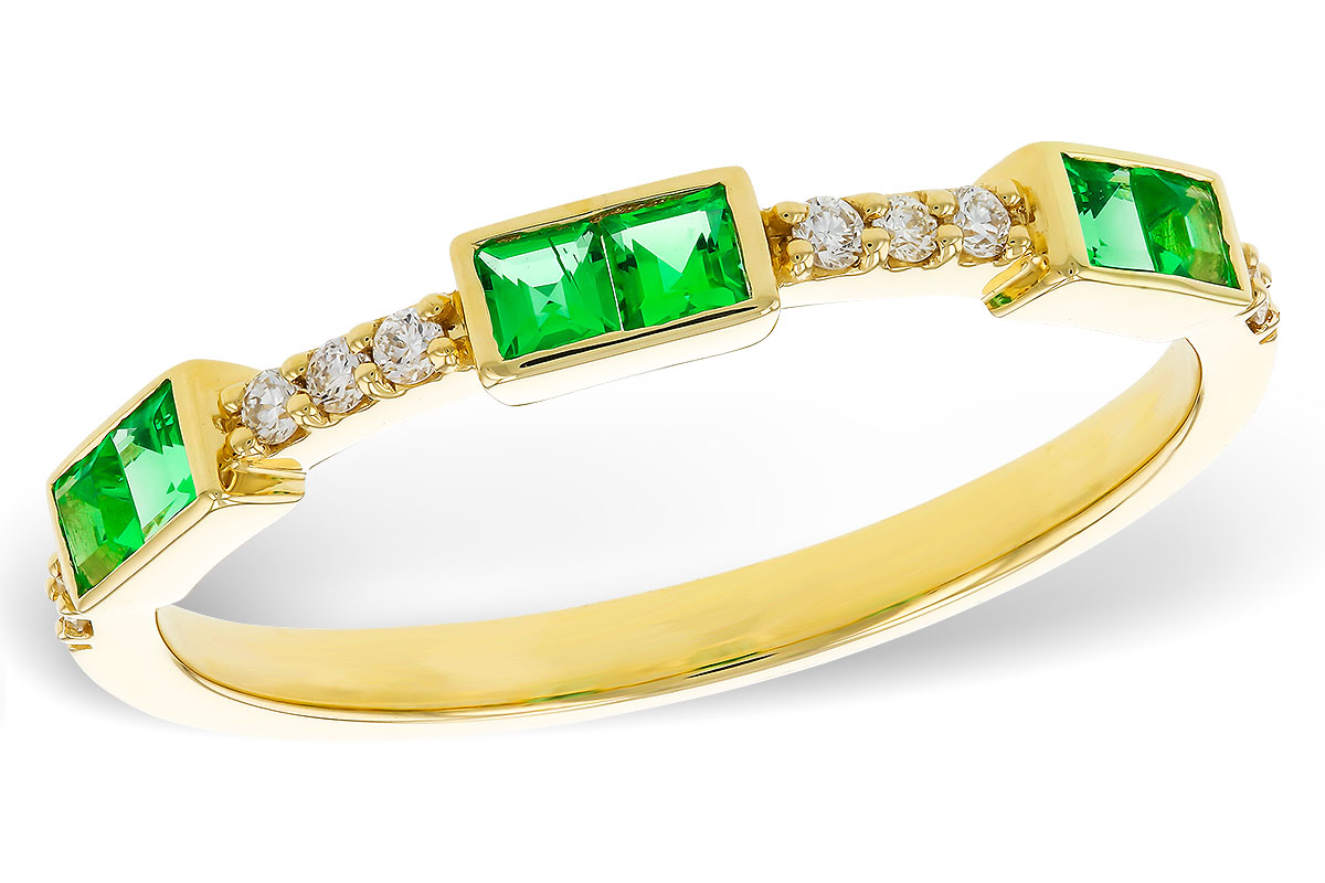 L302-41340: LDS WED RG .23 TW EMERALD .30 TGW