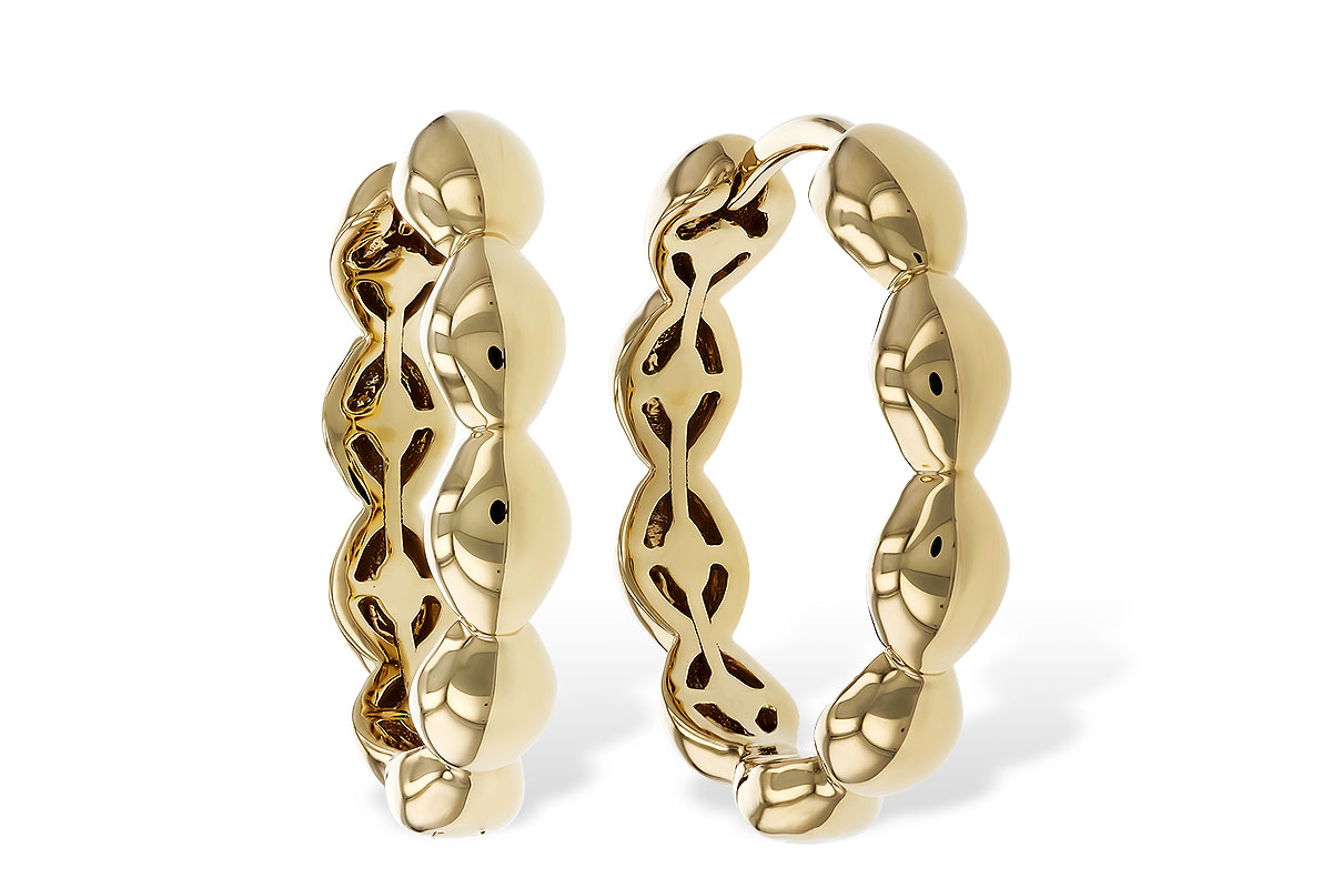 L302-42267: GOLD EARRINGS (18MM)