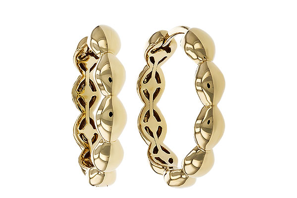 L302-42267: GOLD EARRINGS (18MM)