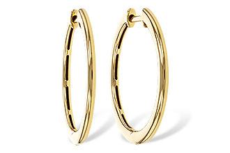L302-44021: GOLD EARRINGS (24MM)