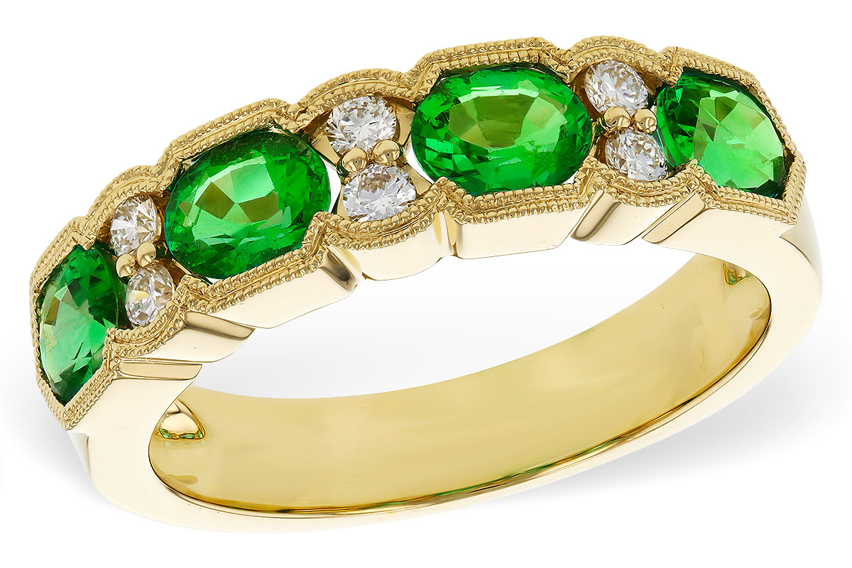 L302-44067: LDS WED RG 1.20 EMERALD 1.38 TGW (5x4MM EMER)