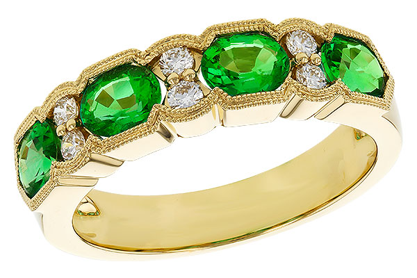 L302-44067: LDS WED RG 1.20 EMERALD 1.38 TGW (5x4MM EMER)