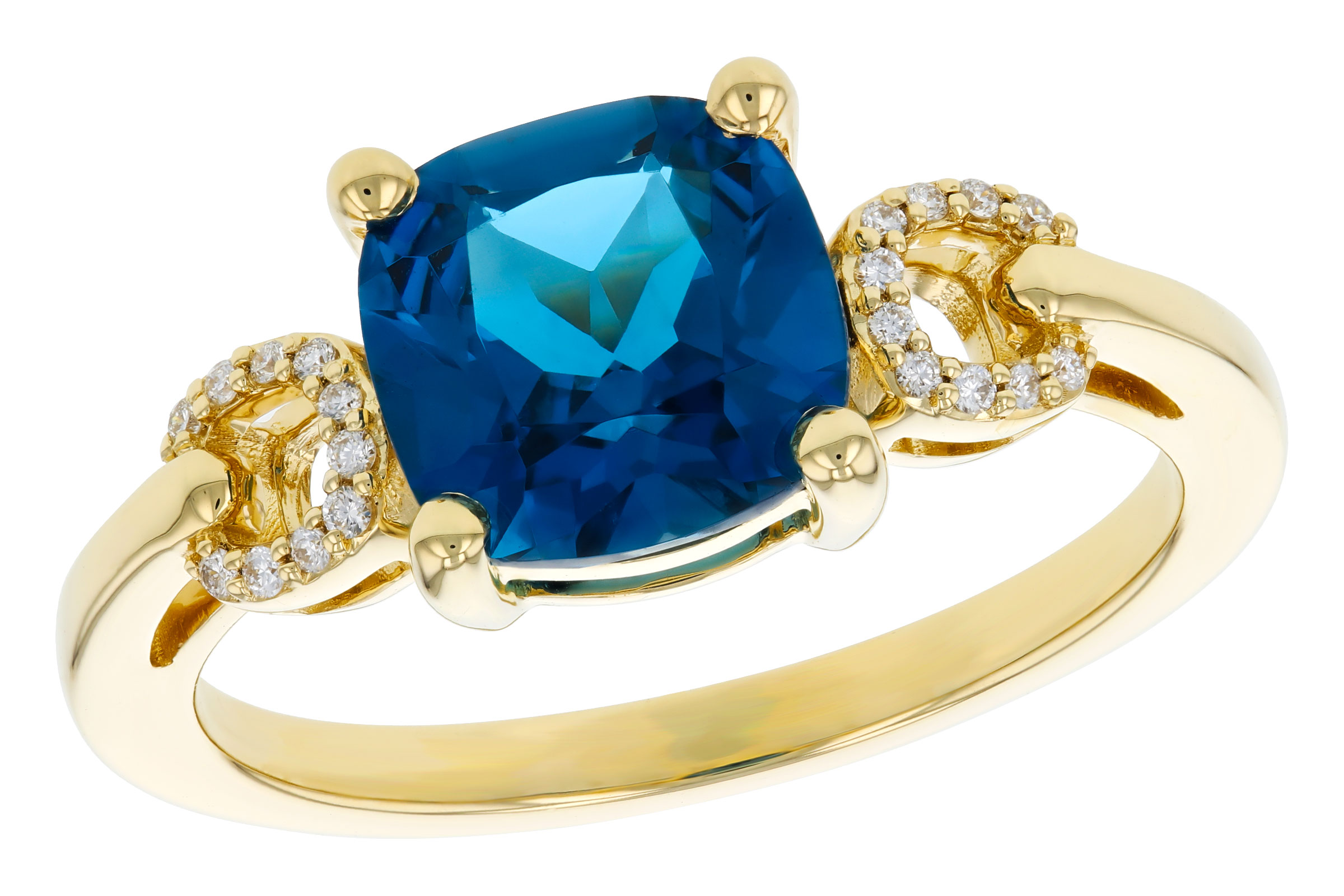L303-29494: LDS RG 2.16 LONDON BLUE TOPAZ 2.21 TGW (8MM LBT)