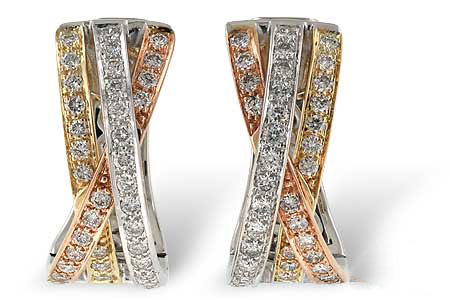 M027-90412: EARRINGS 1 CT TW