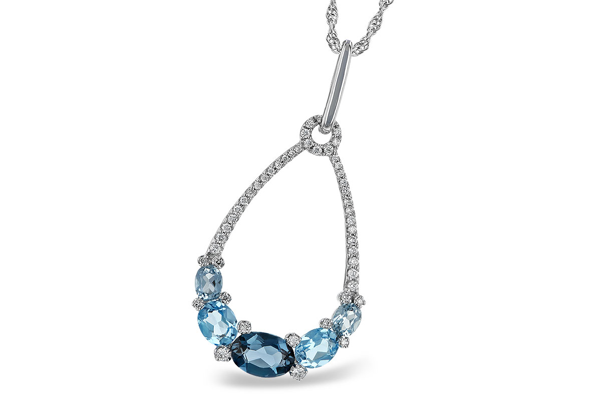 M215-13130: NECK 1.76 BLUE TOPAZ 1.96 TGW