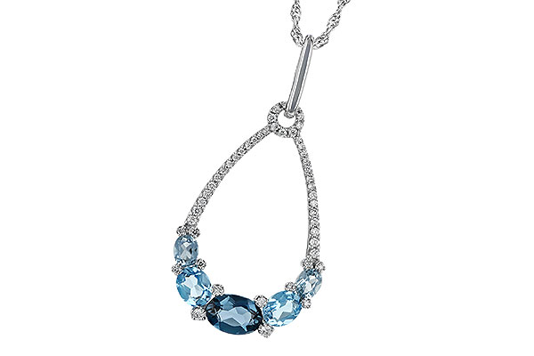 M215-13130: NECK 1.76 BLUE TOPAZ 1.96 TGW