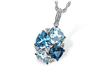 M216-92185: NECK 2.60 BLUE TOPAZ 2.70 TGW