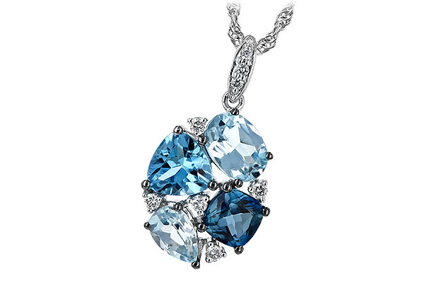 M216-92185: NECK 2.60 BLUE TOPAZ 2.70 TGW