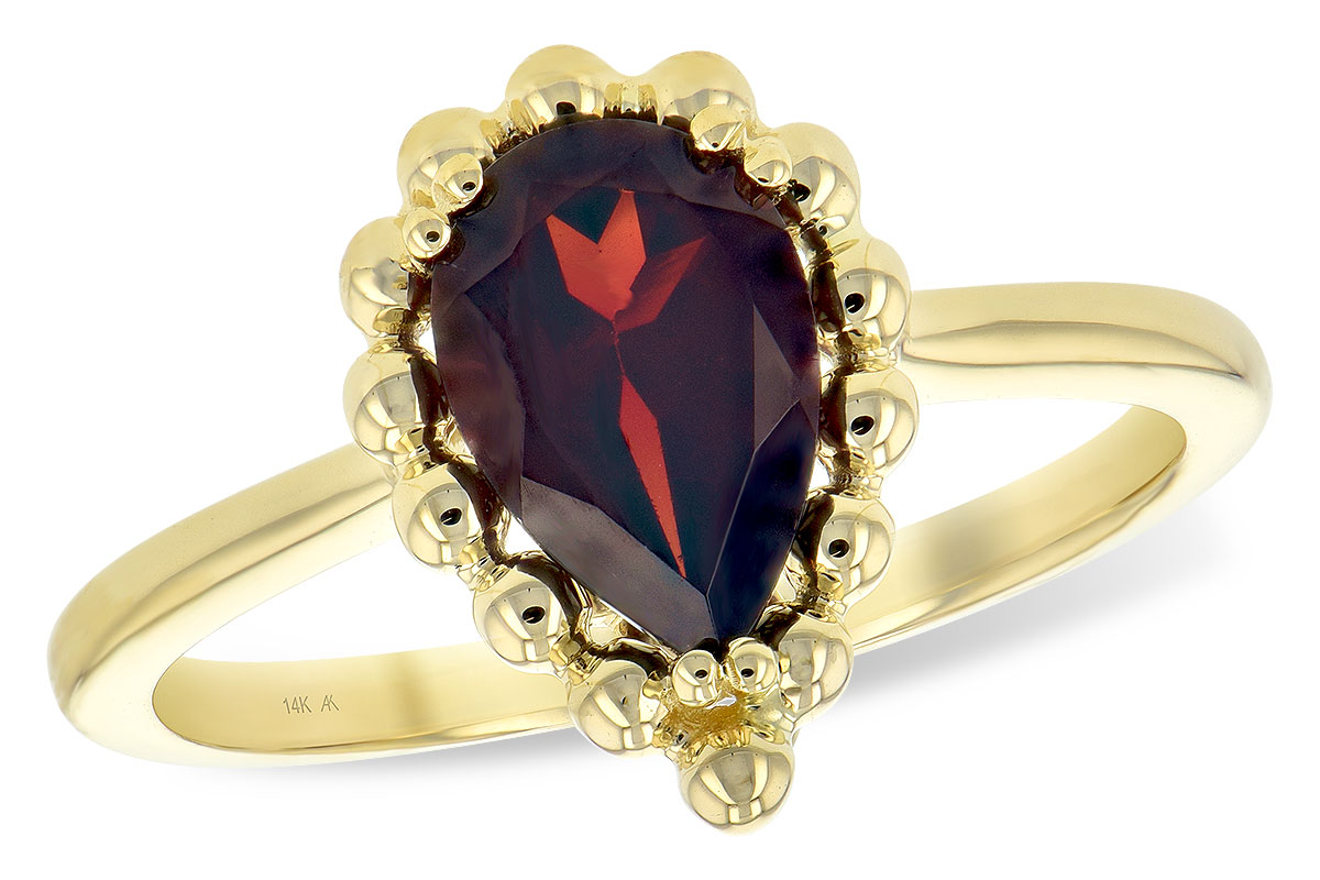 M216-94985: LDS GARNET RING 1.38 CT