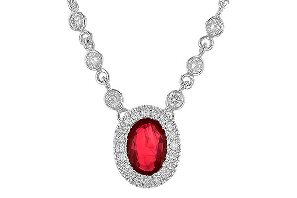 M217-88558: NECK .70 RUBY .94 TGW (17")