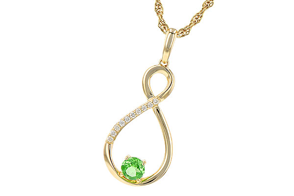 M217-89512: NECK .25 GREEN GARNET .30 TGW