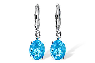 M217-90367: EARR 3.70 TW BLUE TOPAZ 3.75 TGW (9x7MM BT)