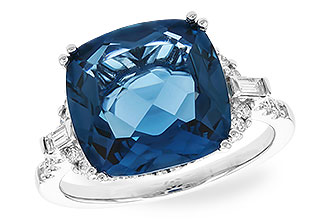 M301-49530: LDS RG 9.00 LONDON BLUE TOPAZ 9.25 TGW (12MM LBT)