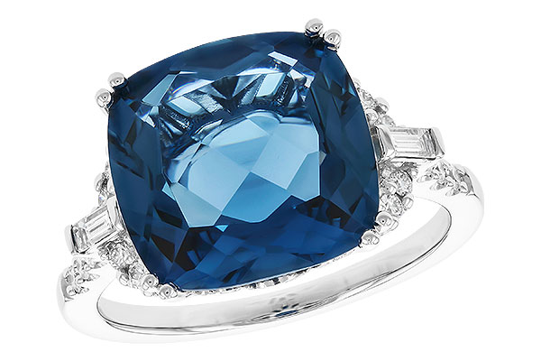 M301-49530: LDS RG 9.00 LONDON BLUE TOPAZ 9.25 TGW (12MM LBT)