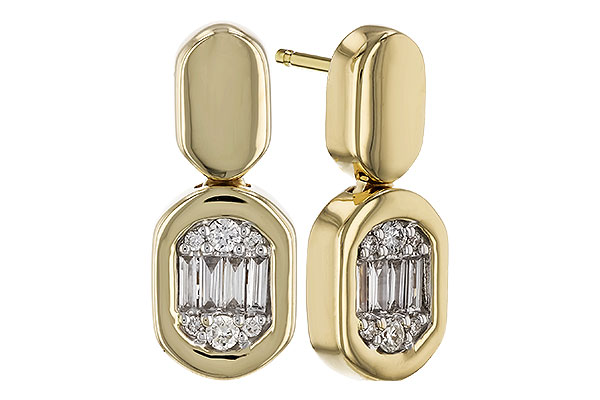 M301-54085: EARRINGS .12 BAG .25 TW
