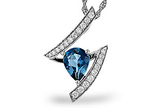M302-37667: NECK 1.04 LONDON BLUE TOPAZ 1.23 TGW (8x6MM)