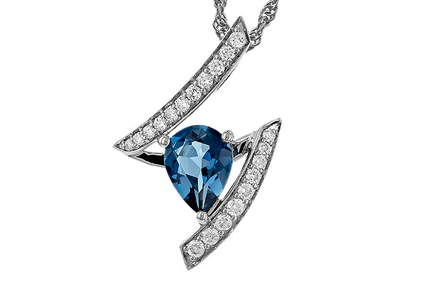 M302-37667: NECK 1.04 LONDON BLUE TOPAZ 1.23 TGW (8x6MM)