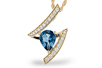 M302-37667: NECK 1.04 LONDON BLUE TOPAZ 1.23 TGW (8x6MM)