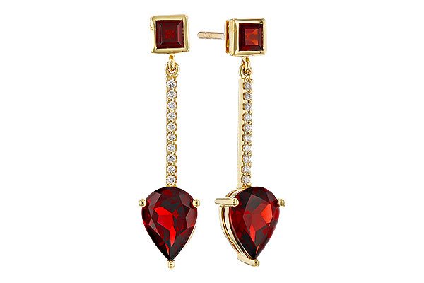 M302-38558: EARRINGS 2.70 TW GARNET 2.77 TGW