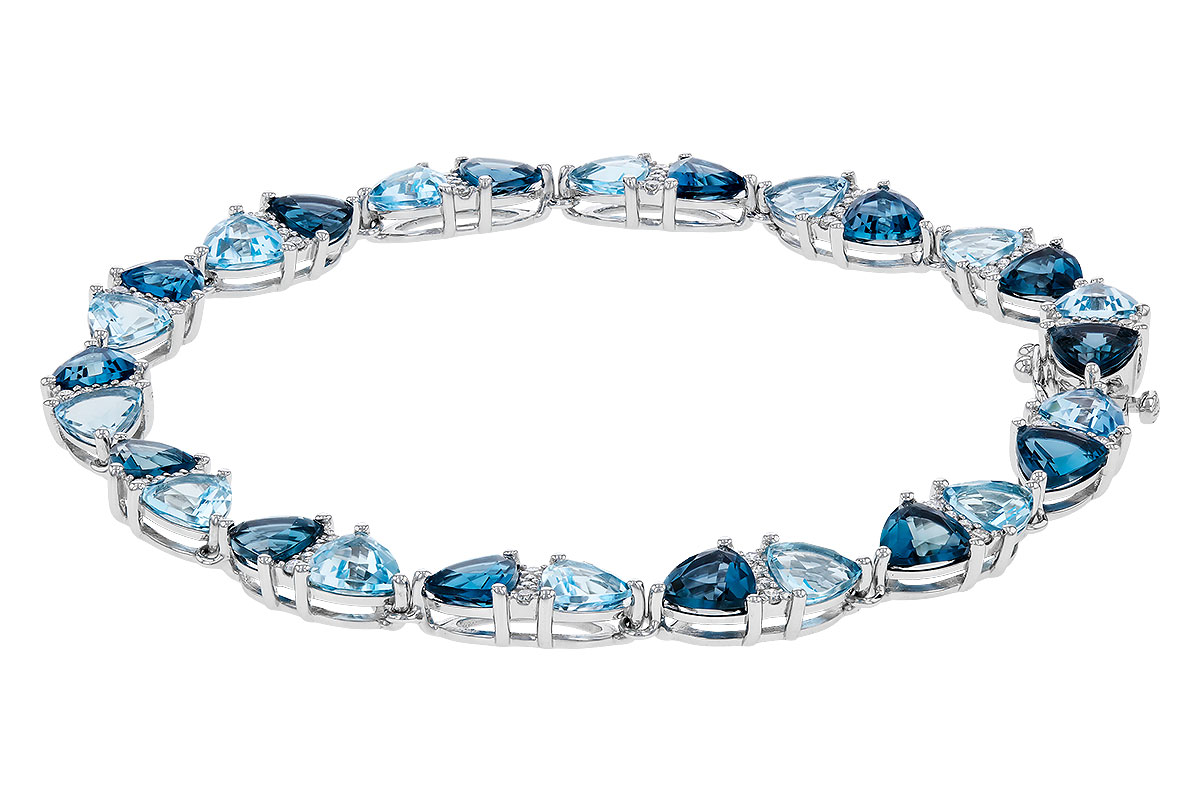 M302-38603: BRACELET 12.20 BLUE TOPAZ 12.50 TGW (7")