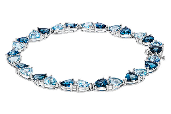 M302-38603: BRACELET 12.20 BLUE TOPAZ 12.50 TGW (7")