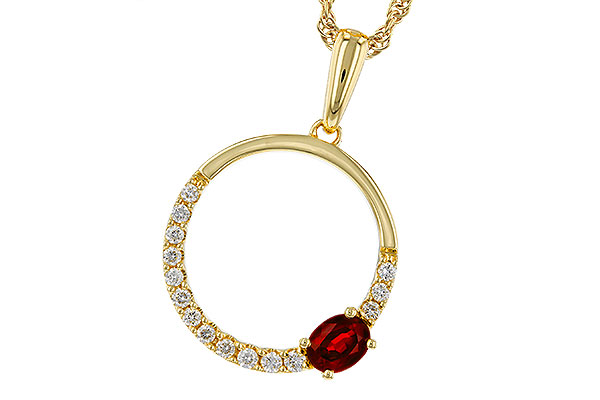 M302-39467: NECKLACE .26 RUBY .41 TGW