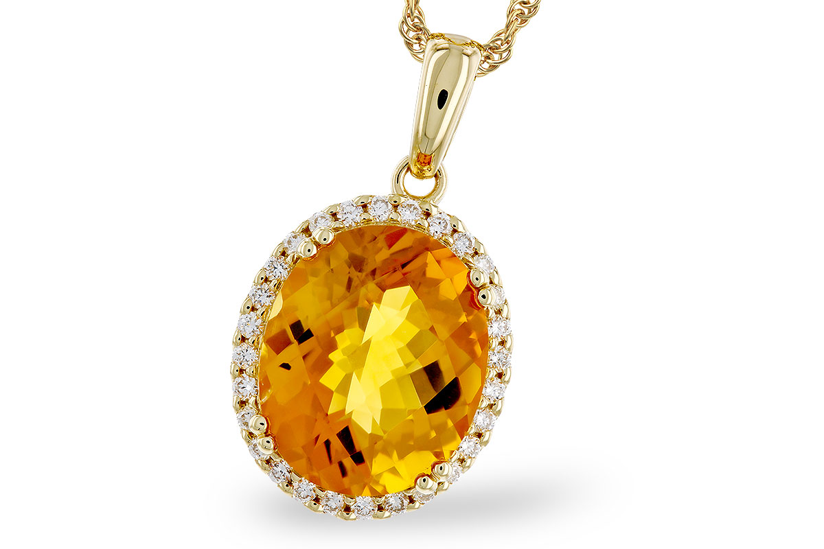 M302-39512: NECKLACE 3.85 CITRINE 4.07 TGW (12x10MM OV)