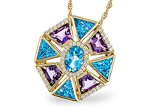 M302-40403: NECKLACE 4.47 SEMI-PREC (BT & AMY) 4.65 TGW