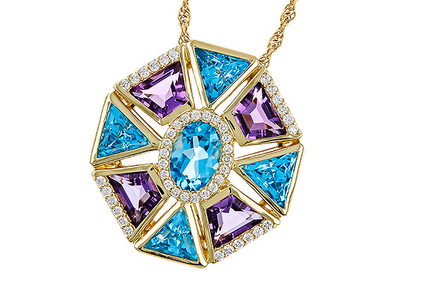 M302-40403: NECKLACE 4.47 SEMI-PREC (BT & AMY) 4.65 TGW