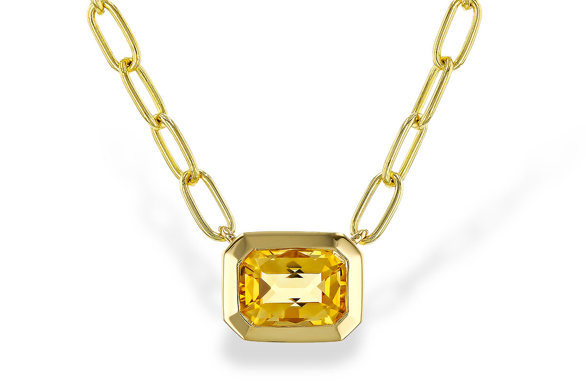 M302-42249: NECKLACE .86 CITRINE (18")