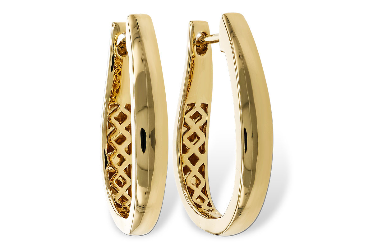 M302-42258: GOLD EARRINGS (22MM)