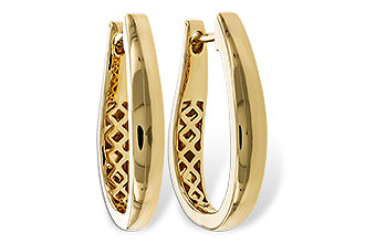 M302-42258: GOLD EARRINGS (22MM)