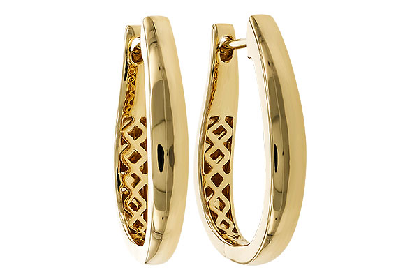 M302-42258: GOLD EARRINGS (22MM)