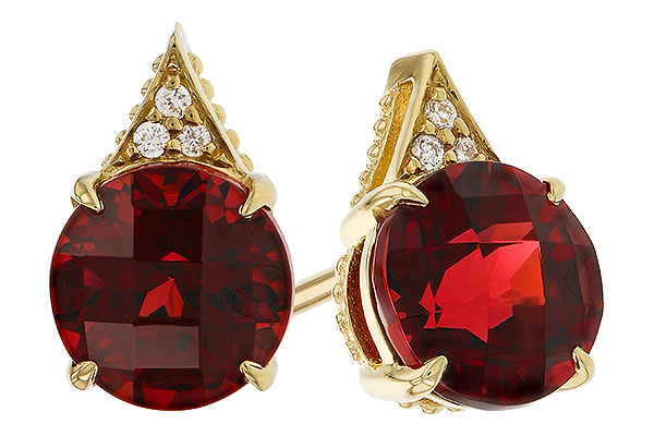 M302-43112: EARR 2.08 TW GARNET 2.10 TGW (6MM RD)