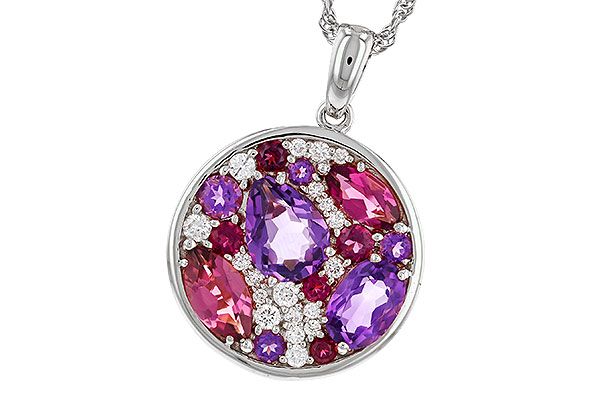 M302-43176: NECK 1.83 TW SEMI-PRECIOUS (P.TOUR, AMY) 2.00 TGW