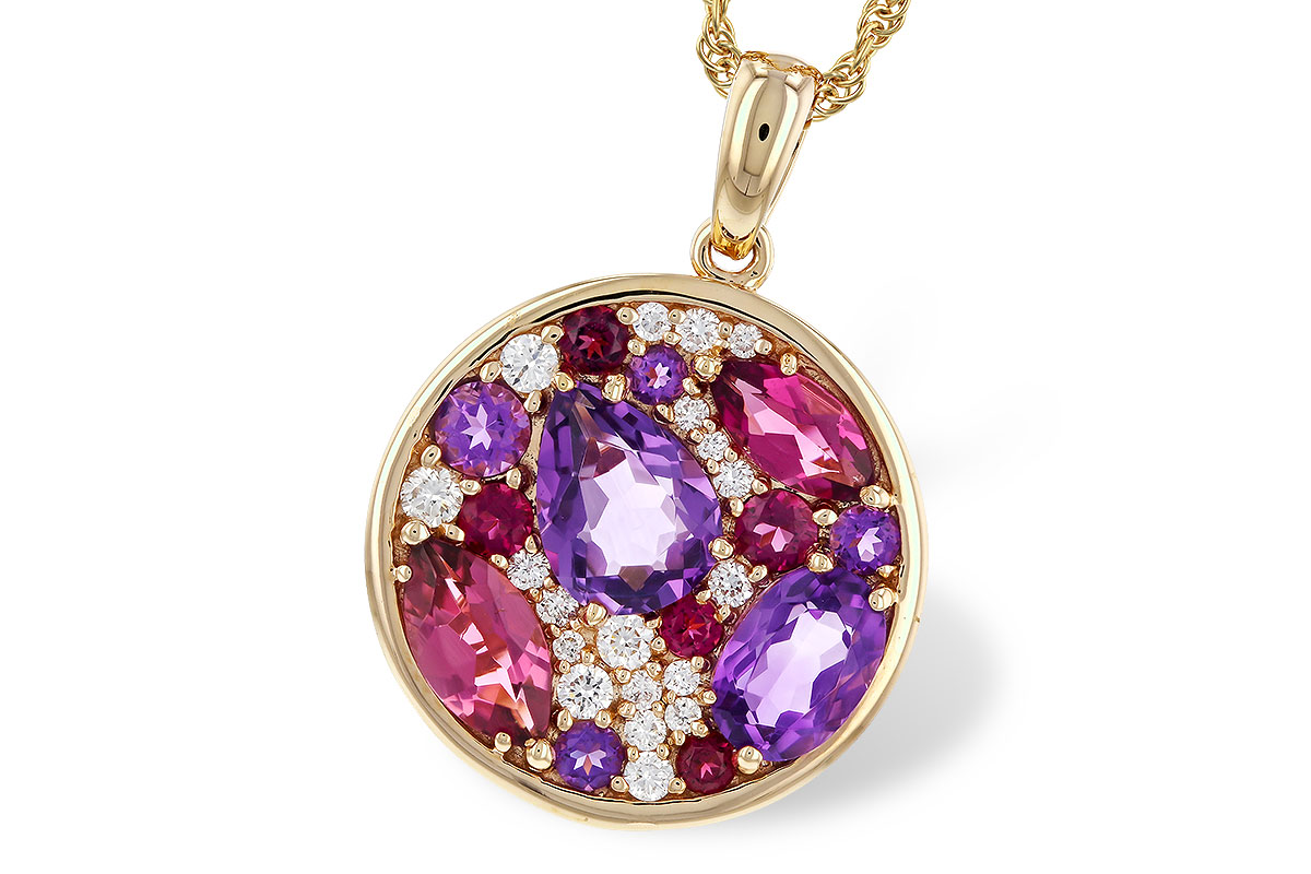 M302-43176: NECK 1.83 TW SEMI-PRECIOUS (P.TOUR, AMY) 2.00 TGW